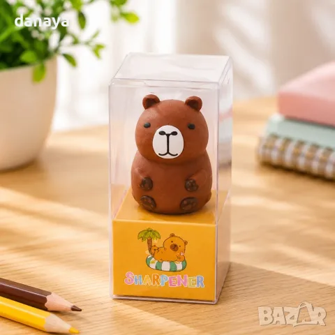 Острилка-силиконова-CAPYBARA, снимка 3 - Ученически пособия, канцеларски материали - 55609955