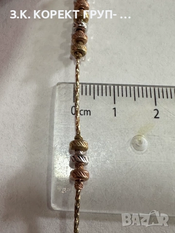 Златно дамско колие 14K – 3,81гр, 48см, снимка 6 - Колиета, медальони, синджири - 55123236