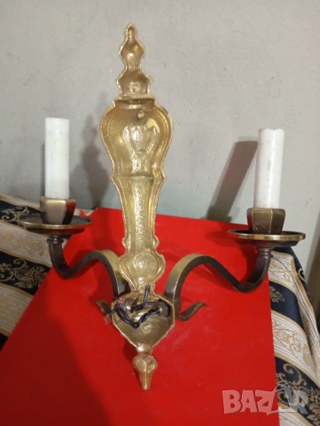 Винтидж аплик за стена, снимка 5 - Лампи за стена - 53978032