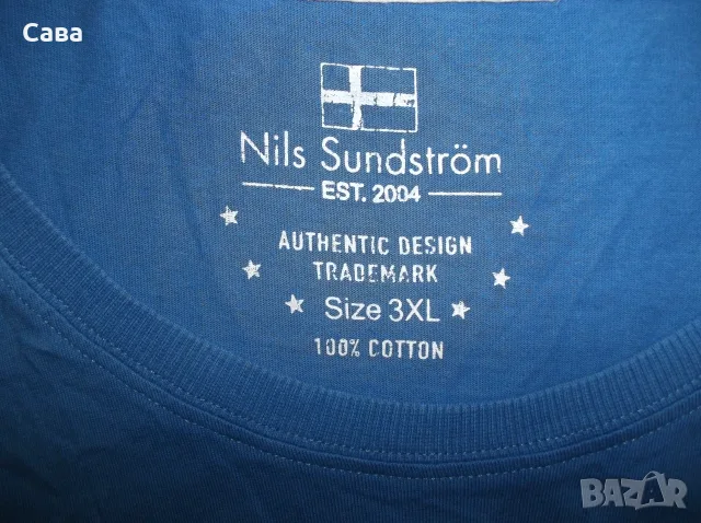 Тениски NILS SUNDSTROM  мъжки,2-3ХЛ, снимка 5 - Тениски - 55683844