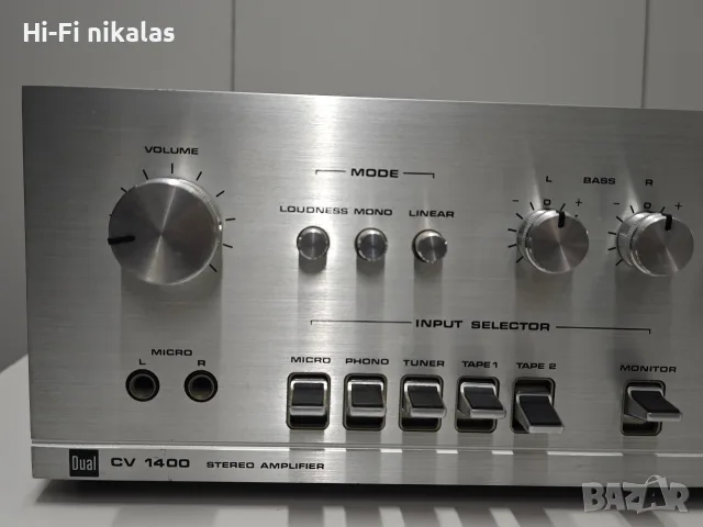 ретро Hi-Fi стерео усилвател DUAL CV 1400, снимка 2 - Ресийвъри, усилватели, смесителни пултове - 55559216