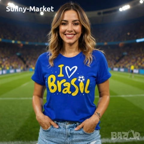 Тениски BRASIL Бразилия , дамски детски и мъжки фланелки с къс ръкав 10 модела над 20 цвята , снимка 5 - Тениски - 54454254