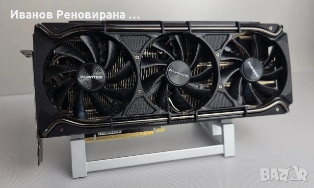 Видео карта Gainward Phantom RTX 3080 10GB GDDR6X Nvidia GeForce, снимка 2 - Видеокарти - 54884061