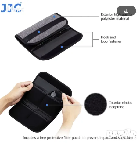 JJC Macro Close Up Lens Filter Kit 67 mm +2 +4 +8 +10, снимка 4 - Обективи и филтри - 55411962
