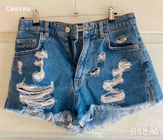 ЛОТ-Bershka,ZARA,CROPP,PULL&BEER-S/XS/L-Къси 6 бр.+1бр.дълги.Мин.покупка 2 бр.Всички 7 броя, за € 30