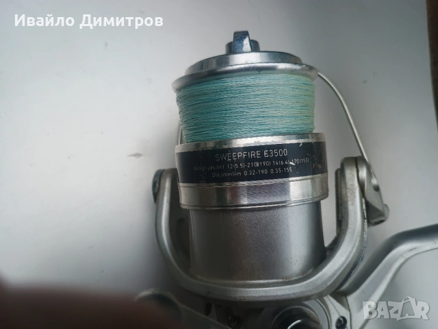 Byron  blue spin 3 —12g  240 и DAIWA SWEEPFIRE E - 3500, снимка 4 - Въдици - 54657291