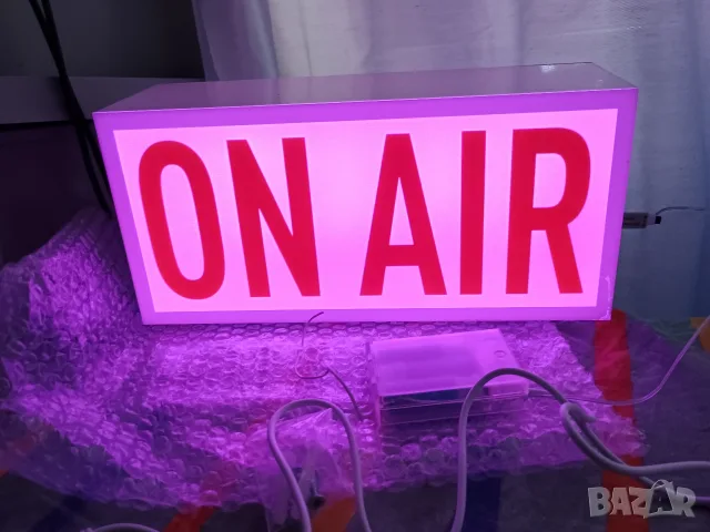 Супер модерна светеща LED табела ON AIR, снимка 11 - Рекламни табели - 55383381