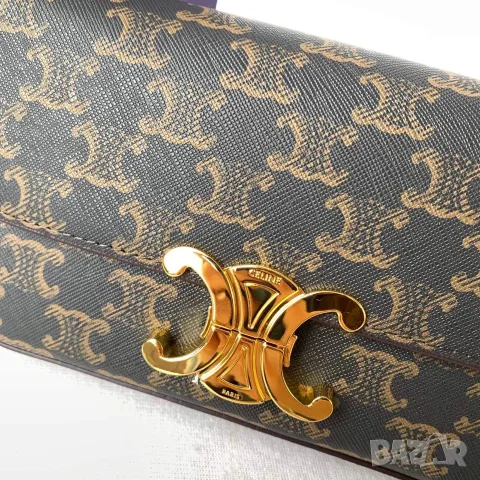 Celine Triomphe Chain Bag, снимка 6 - Чанти - 55417215