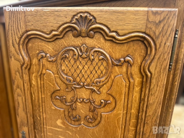 Голяма ретро холна секция с витрина, снимка 5 - Секции и витрини - 53958307