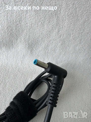 Оригинално зарядно за лаптоп HP 19.5V 3.33A Синя букса , зарядно hp, снимка 4 - Кабели и адаптери - 54498616