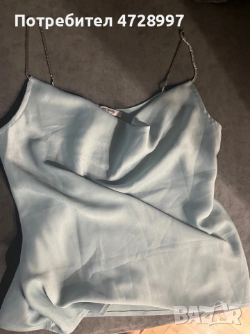 Потник сатен официални с камъни презрамки 36 size