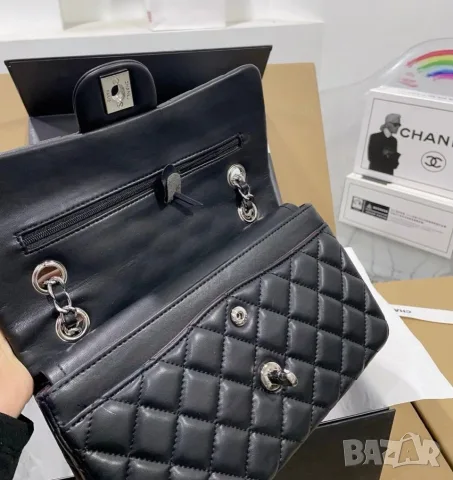 Chanel Classic Flap Bag – Black, снимка 8 - Чанти - 55417255