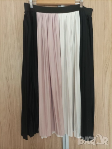 Макси плисирана, разноцветна пола , снимка 2 - Поли - 53955532