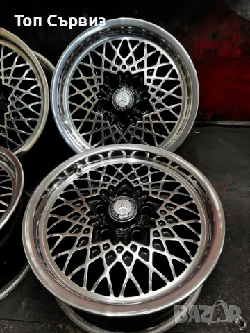 Ретро магнезиеви джанти за Мерцедес (Mercedes), 15 цола, 5x112, снимка 5 - Гуми и джанти - 53621752