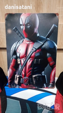 Мъжки лятни шапки Deadpool Snapback и метална табела, снимка 2 - Шапки - 54017906