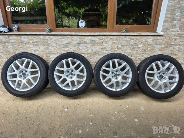 Продавам ОРИГИНАЛНИ джанти BBS Montreal 2 16 цола 5x100+Гуми 6,5J ET42 централен отвор 57,1