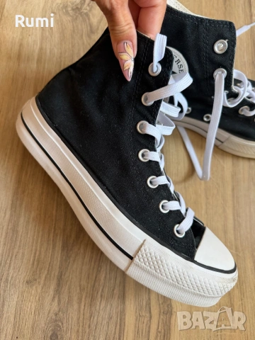 Оригинални черни Кецове Converse Platform ! 39,5 н, снимка 9 - Кецове - 54656950