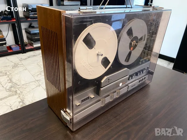 Vintage магнетофон Philips, снимка 8 - Декове - 55644216