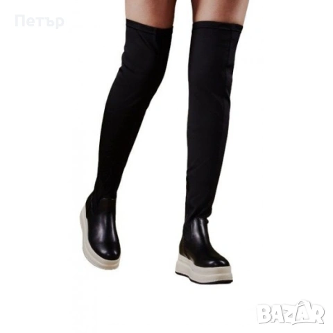 КЕЦОВЕ С ЧОРАП BLACK LUCY, снимка 3 - Маратонки - 54309614