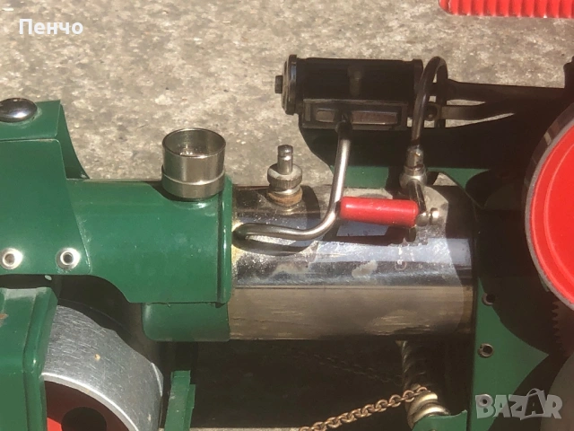 стара метална, парна играчка ВАЛЯК - MADE IN WESTERN - GERMANY - 1950/60г., снимка 7 - Антикварни и старинни предмети - 46785536