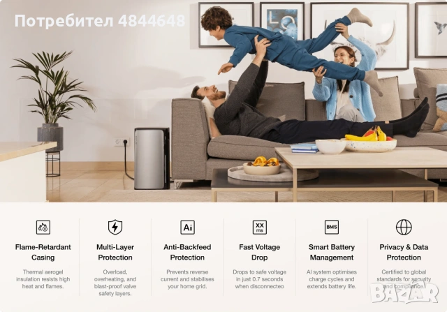 EcoFlow Stream Ultra Battery 1.92kWh Външна батерия за домашна система с вграден микроинвертор, снимка 10 - Друга електроника - 54755420