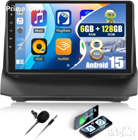 9" мултимедия за Ford Fiesta (2009-2014), 8-Core, 6GB + 128GB + 4G Wireless