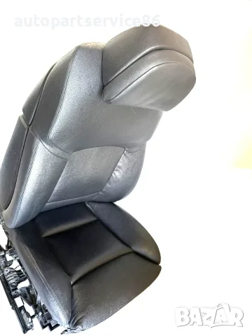 Предна лява седалка черна кожа за BMW F10 F11 530Xd (2012), снимка 2 - Части - 55380521