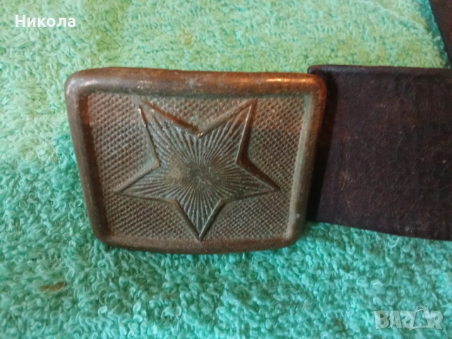 Стар войнишки колан БНА сержантски, снимка 4 - Антикварни и старинни предмети - 54211497