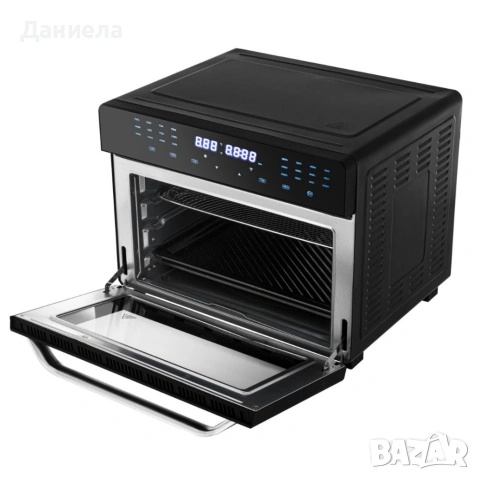 Многофункционален фритюрник с горещ въздух 30L - Мощна 2200W фурна с конвекция, 24 програми, снимка 5 - Фритюрници - 54286572