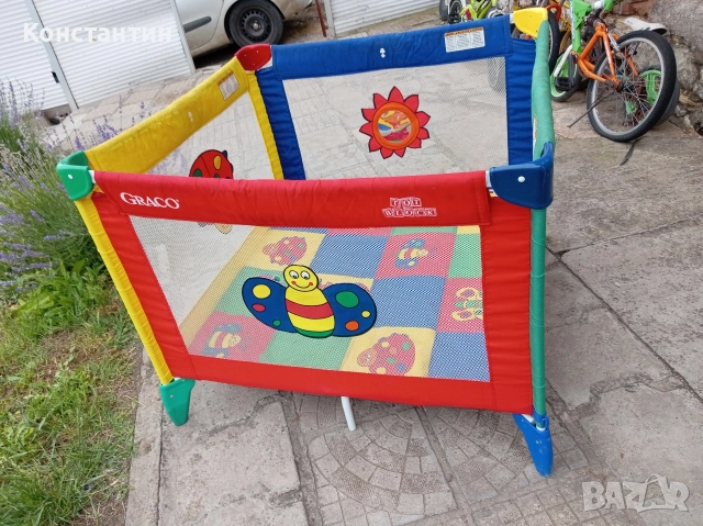 Голяма квадратна кошара за игра Graco Pack 'n Play TotBloc, снимка 2 - Кошарки - 55053351