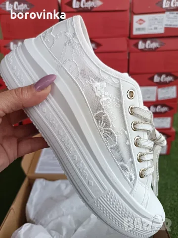 Дамски маратонки с връзки на платформа Lee Cooper LCW-26-44-4480, снимка 7 - Дамски ежедневни обувки - 55602494