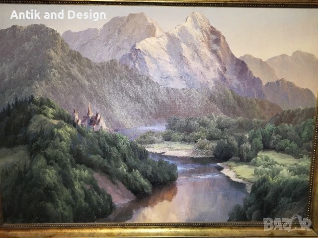 Маслена картина руски автор, снимка 3 - Антикварни и старинни предмети - 55270494
