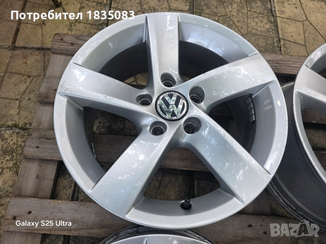 Лети джанти 16ки 5х112 VW, снимка 4 - Гуми и джанти - 55262193