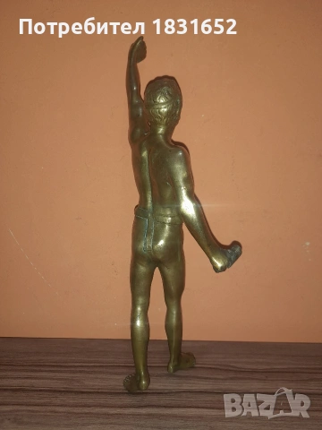 Стара бронзова фигура, снимка 7 - Статуетки - 54113954