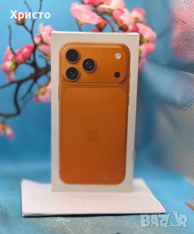 НОВ!!! APPLE iPhone 17 Pro Max, 256GB, 5G, Cosmic Orange + подарък оригинален адаптер Apple , снимка 3 - Apple iPhone - 54375250