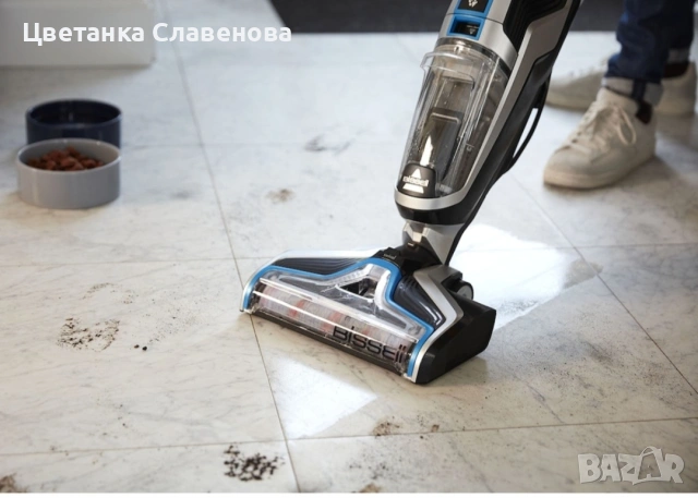 Безкабелна прахосмукачка 560W за мокро почистване Bissell 2225N CrossWave Pet Pro, снимка 13 - Прахосмукачки - 55143939