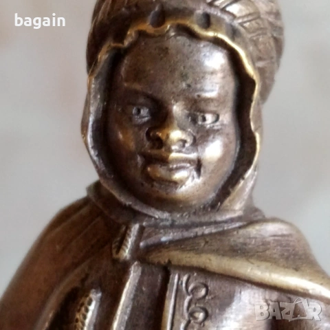 Бронзова статуя на артилерист., снимка 2 - Статуетки - 54331922