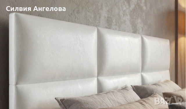 Спалня- с бяла кожа и бял гланц -140/200 с нов матрак TED silver care + подарък топ матрак, снимка 4 - Спални и легла - 54170107