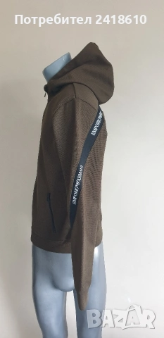 Emporio Armani Pique Full Zip Hoodie Mens Size XS - S ОРИГИНАЛ! Мъжко Горнище!, снимка 3 - Спортни дрехи, екипи - 54542904
