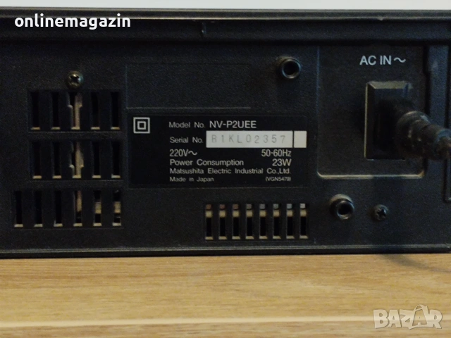 Видео Panasonic NV P2U HQ  VHS КАТО НОВО, снимка 10 - Плейъри, домашно кино, прожектори - 55214943