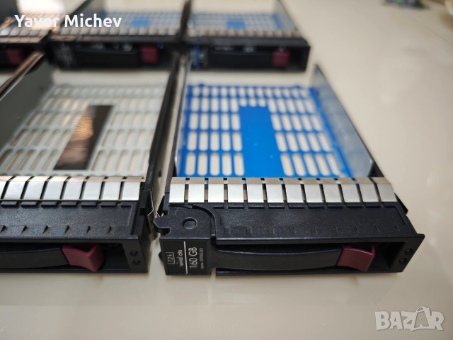 Комплект 6 бр. оригинални чекмеджета 3.5" за сървър HP ProLiant ML150 G3 (SATA/SAS), снимка 4 - Захранвания и кутии - 55240909
