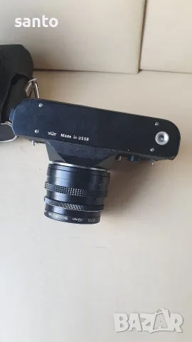 Фотоапарат Zenit EM Moscow 1980 (Олимпийски) с обектив Pentacon 30mm f/3.5 , снимка 5 - Фотоапарати - 55354355