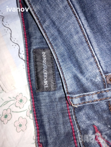 Emporio Armani Milano къси дънкови панталони , снимка 2 - Къси панталони - 55124419