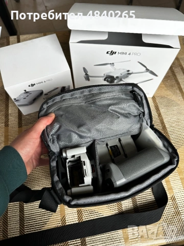 DJI Mini 4 Pro Fly More Combo + RC2 – Replacement от DJI / Отлично състояние, снимка 12 - Дронове и аксесоари - 54697656