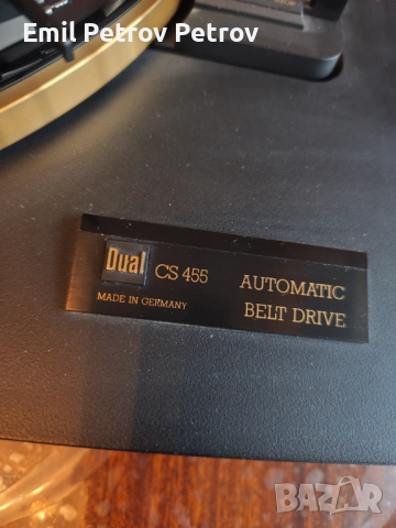 🌟🌟🌟 Dual CS 455 Gold Edition  Automatic Belt Drive  грамофон, снимка 3 - Грамофони - 54371507