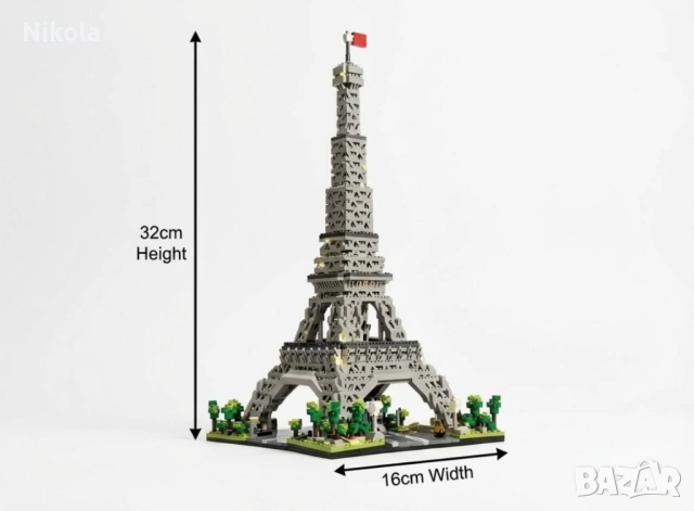 Architecture Айфелова кула лего конструктор  – 2000+ части