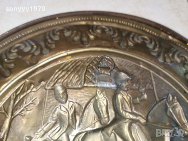 МЕСИНГОВА ЧИНИЯ ЗА СТЕНА 1204261055LCHERY1, снимка 14 - Антикварни и старинни предмети - 54171142