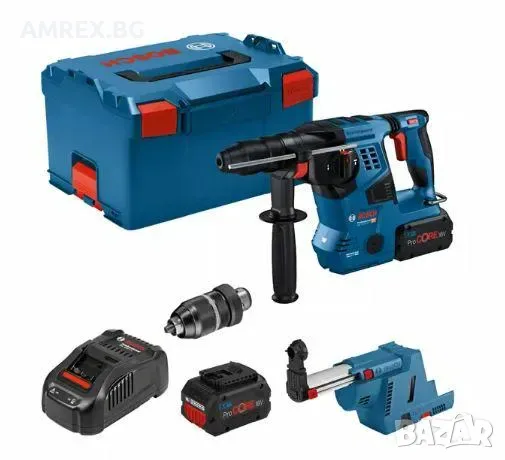 Акумулаторен перфоратор Bosch Professional 18V – 3.3 J, 2x8Ah ProCORE
