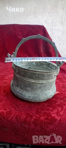 Малко медно котле менче, снимка 4 - Антикварни и старинни предмети - 54600556