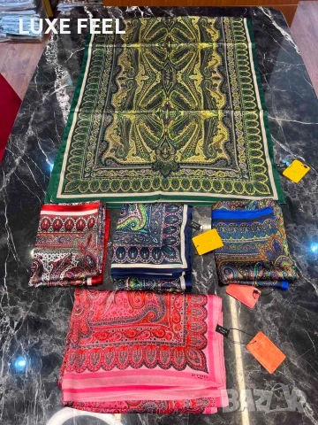 Gucci 🔥 Chanel 🔥 Hermes 🔥Goyard 🔥Копринени Шалове , снимка 18 - Шалове - 54946469